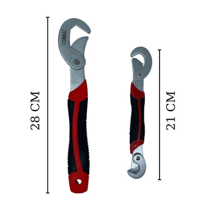 BUFFER® Çok Fonksiyonlu Ergonomik Ayarlanabilir Büyük Küçük Akıllı Pense Anahtar 2li Set