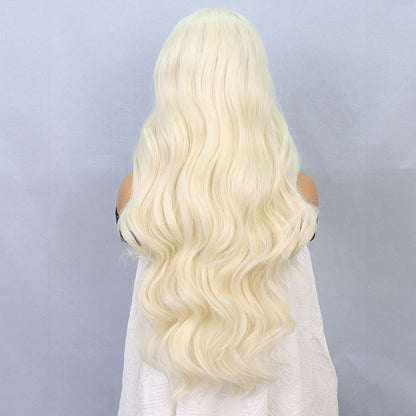 Platin Fiber Sentetik Front Lace Tül Peruk