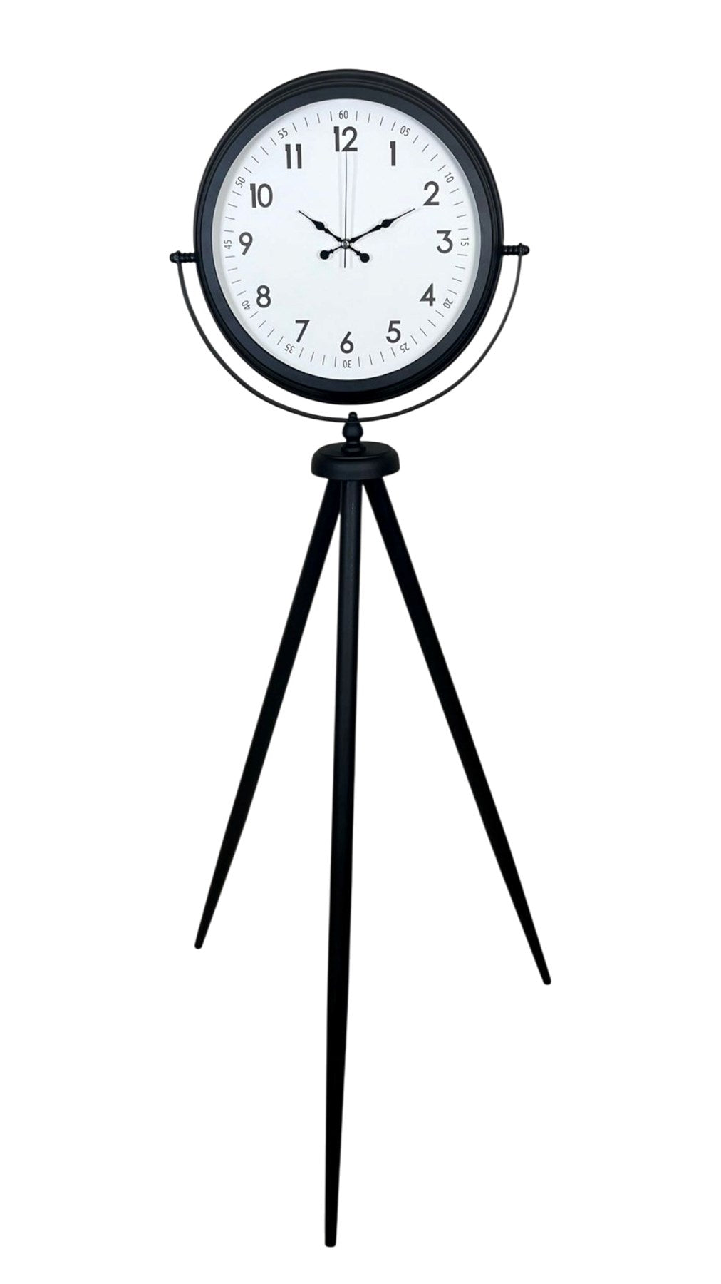 Siyah Tripod Ayaklı Dekoratif Saat