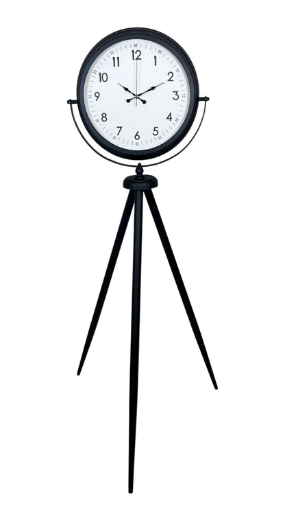 Siyah Tripod Ayaklı Dekoratif Saat