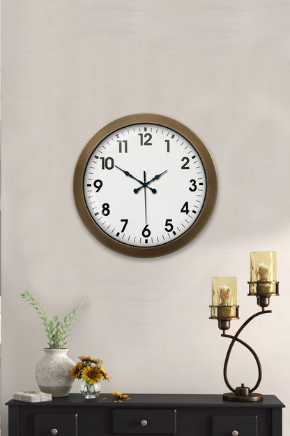 36 cm Eskitme Metal Standart Duvar Saati
