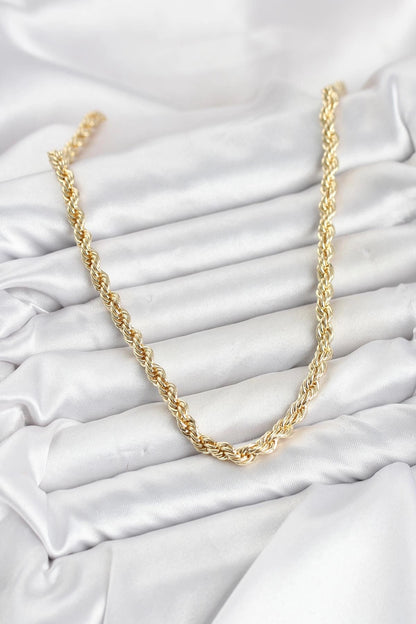 CM Burgu Model Gold Renk Pirinç 60 cm Kadın Kolye