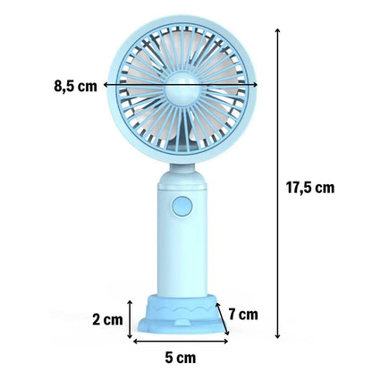 BUFFER® 3 Kademeli Masaüstü Fan – Telefon Tutuculu Özellikli Standlı Elde Taşınabilir Mini Fan EKL29