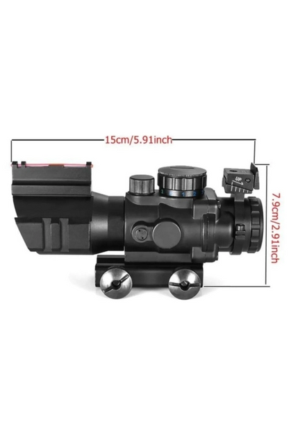 4x32 Kırmızı Işıklı Av Dürbünü 4x32 Nişangah