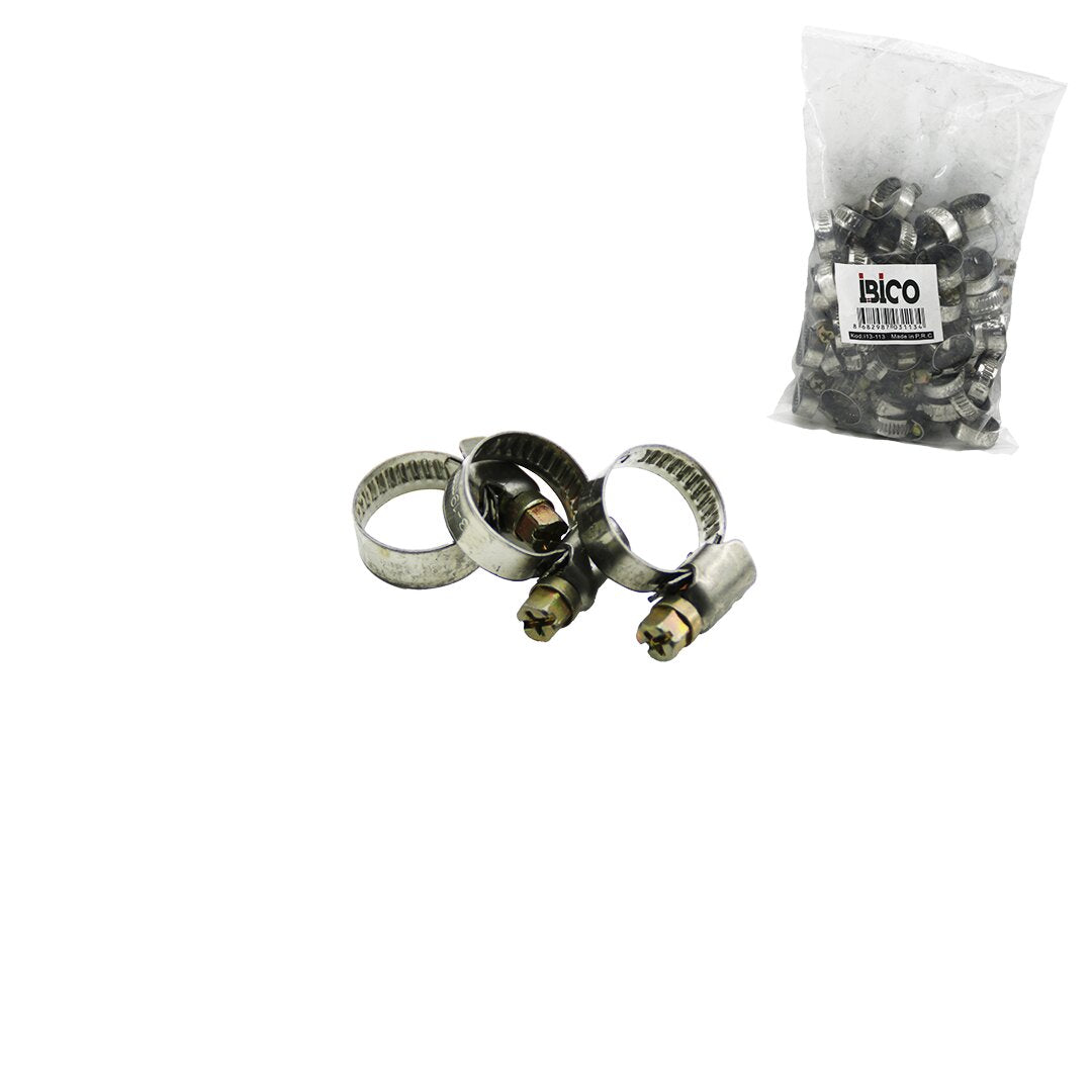 50 ADET 13-19MM METAL HORTUM KELEPÇE TORK AYARLI - AYARLANABİLİR KLİPS (5643)