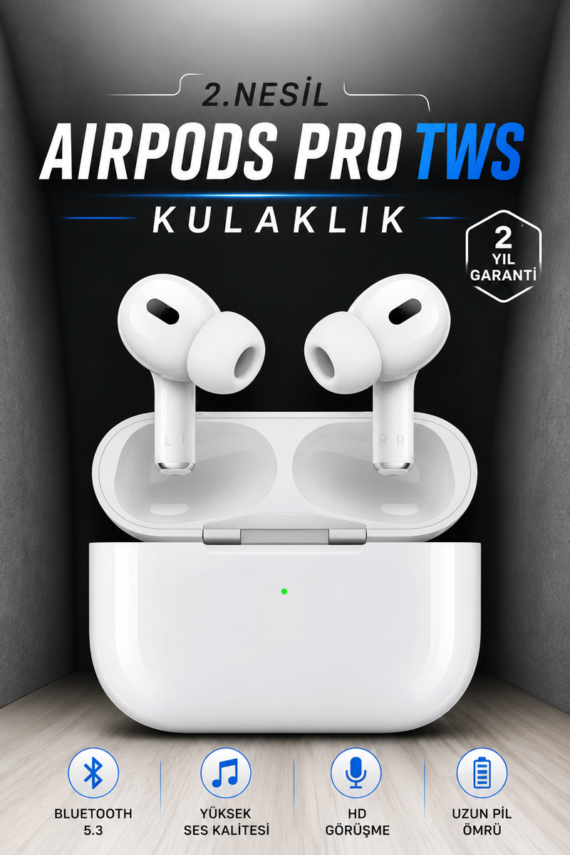 Kablosuz Bluetooth Kulaklık Gürültü Önleme, Su Geçirmez, Mikrofonlu