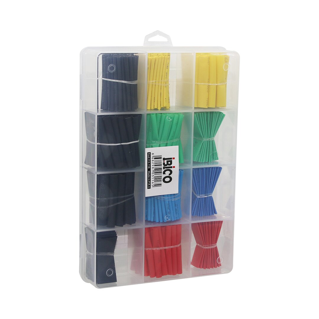 530PCS MAKARON KABLO TAMİR SETİ ISIYLA BÜZÜŞMELİ DARALAN HORTUM (5643)