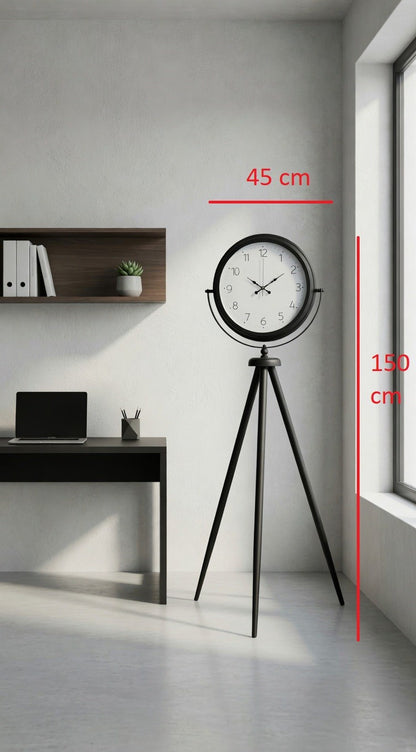 Pure Black Tripod Ayaklı Saat