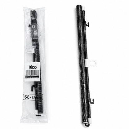 58X125CM OTO-ARAÇ - EV - OFİS CAM PANELİ GÜNEŞLİK PVC PERDE MAKARALI AÇ-KAPA VANTUZLU MONTAJ (5643)