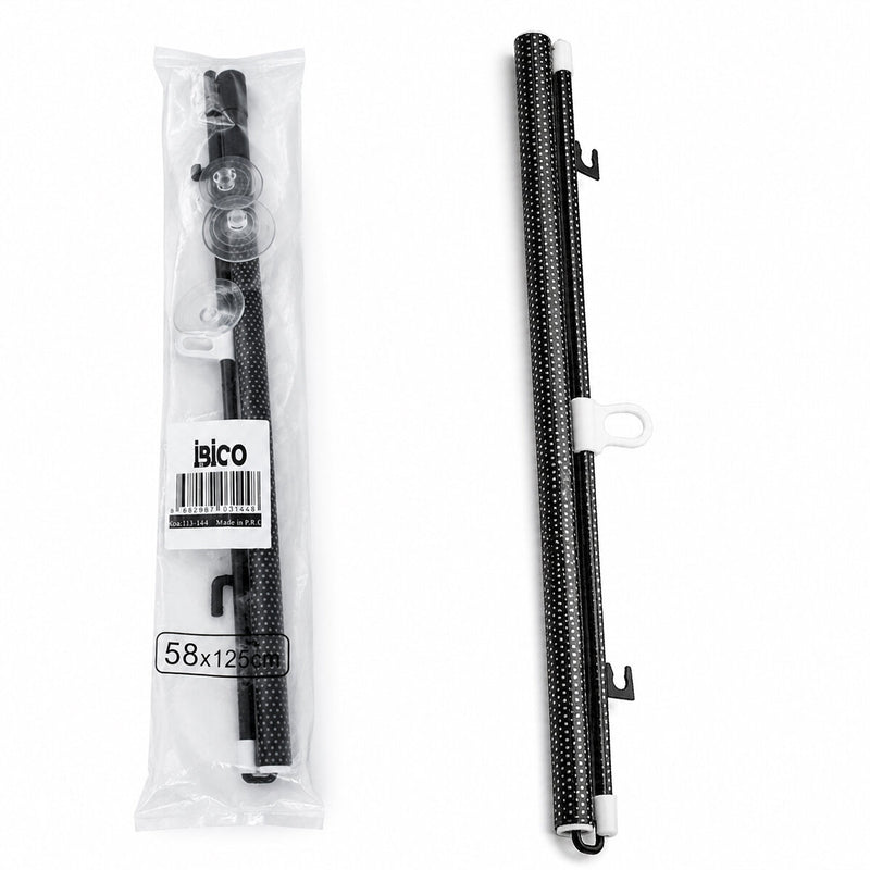 58X125CM OTO-ARAÇ - EV - OFİS CAM PANELİ GÜNEŞLİK PVC PERDE MAKARALI AÇ-KAPA VANTUZLU MONTAJ (5643)