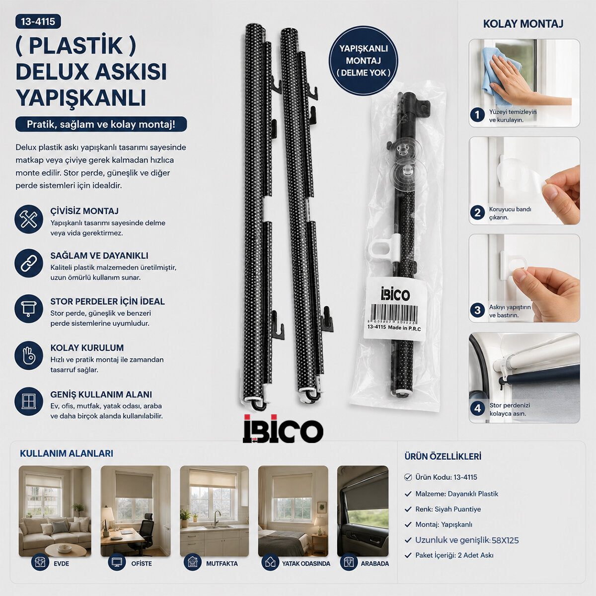 58X125CM OTO-ARAÇ - EV - OFİS CAM PANELİ GÜNEŞLİK PVC PERDE MAKARALI AÇ-KAPA VANTUZLU MONTAJ (5643)
