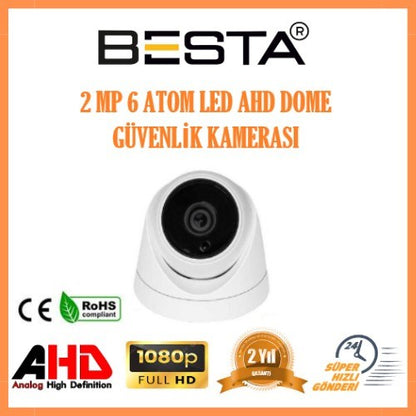 2 MP 1080P 3 İç Mekan 1 Dış Mekan Kameralı Ahd Güvenlik Seti