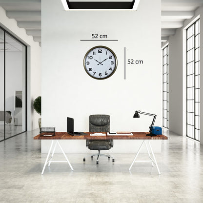 Eskitme 52 Cm Metal Klasik Duvar Saati