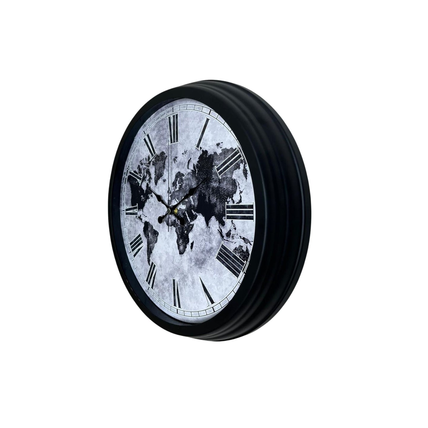 Worldline Black 40 Cm Metal Duvar Saati