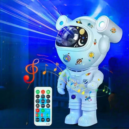 BUFFER® Stickerlı,Kumandalı ASTRONOT Model Gece Lambası