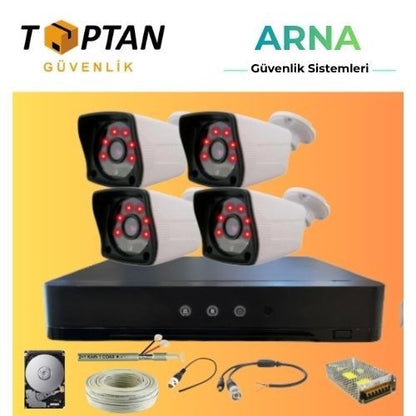 4 Irled Kameralı 500GB HDD Dahil Güvenlik Seti