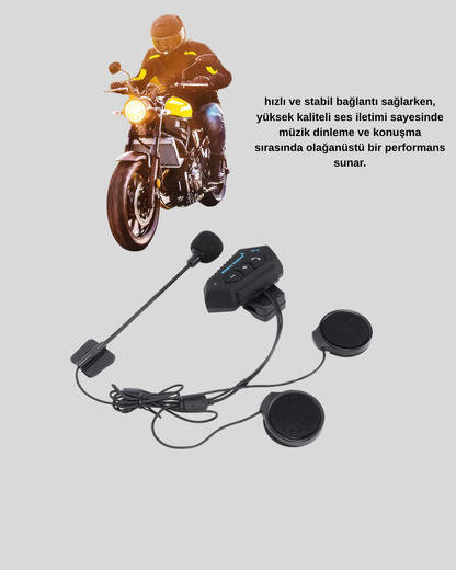 BT22 Kask Bluetooth Kulaklık 5.0 – Suya Dayanıklı, Gürültü Önleyici, Uzun Pil Ömürlü Yeni Nesil