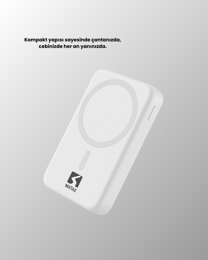 MagSafe Manyetik Powerbank iPhone İçin Hızlı, Kablosuz ve Güvenli Şarj