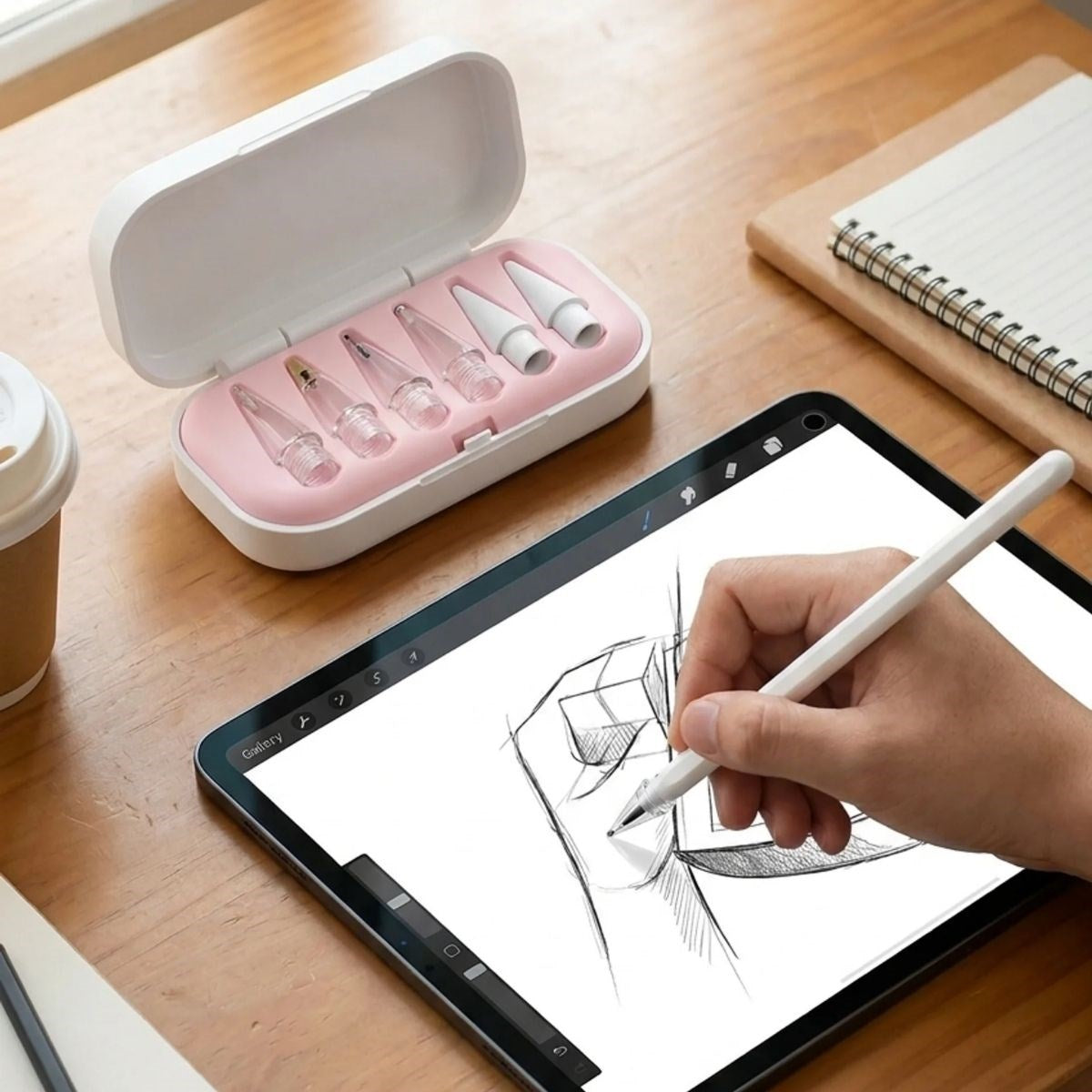 6 Adet Farklı Uçlı Universal Dokunmatik Kalem Ucu – Tablet ve Telefon Uyumlu Stylus Pen Yedek Başlıkları (5643)