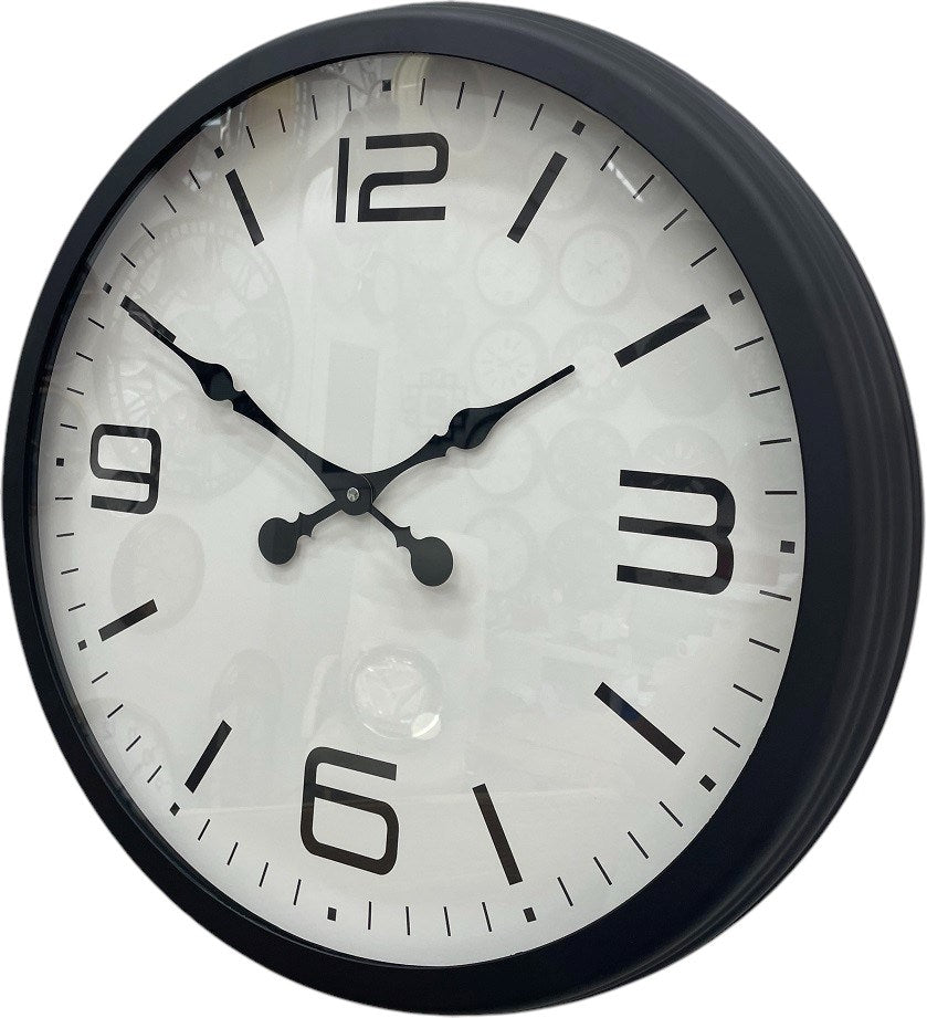 60 cm Siyah Metal Dizayn Duvar Saati