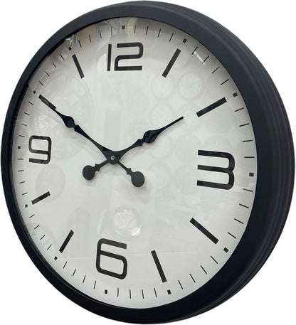 60 cm Siyah Metal Dizayn Duvar Saati