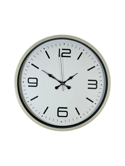 36 Cm Krem Modern Dekoratif Duvar Saati