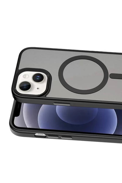 iPhone 15 Megane Magsafe Kapak - Siyah