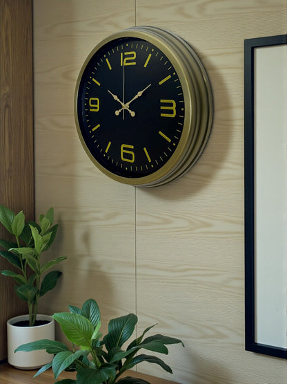 40 Cm Metal Eskitme Vintage Duvar Saati
