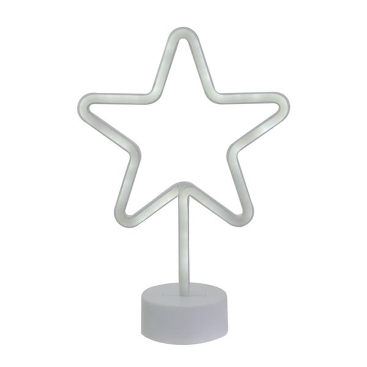 BUFFER® Yıldız Tasarımlı Neon Led Masa Ve Gece Lambası Dekoratif Işık