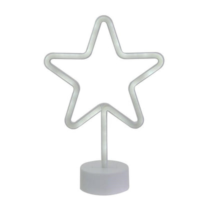 BUFFER® Yıldız Tasarımlı Neon Led Masa Ve Gece Lambası Dekoratif Işık