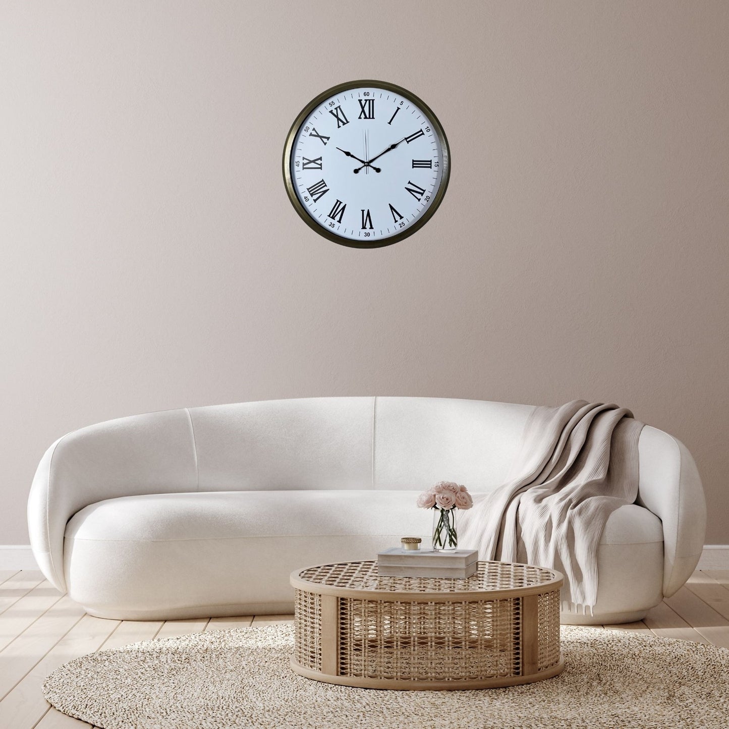 Vintage Roma 52 x 52 Cm Duvar Saati