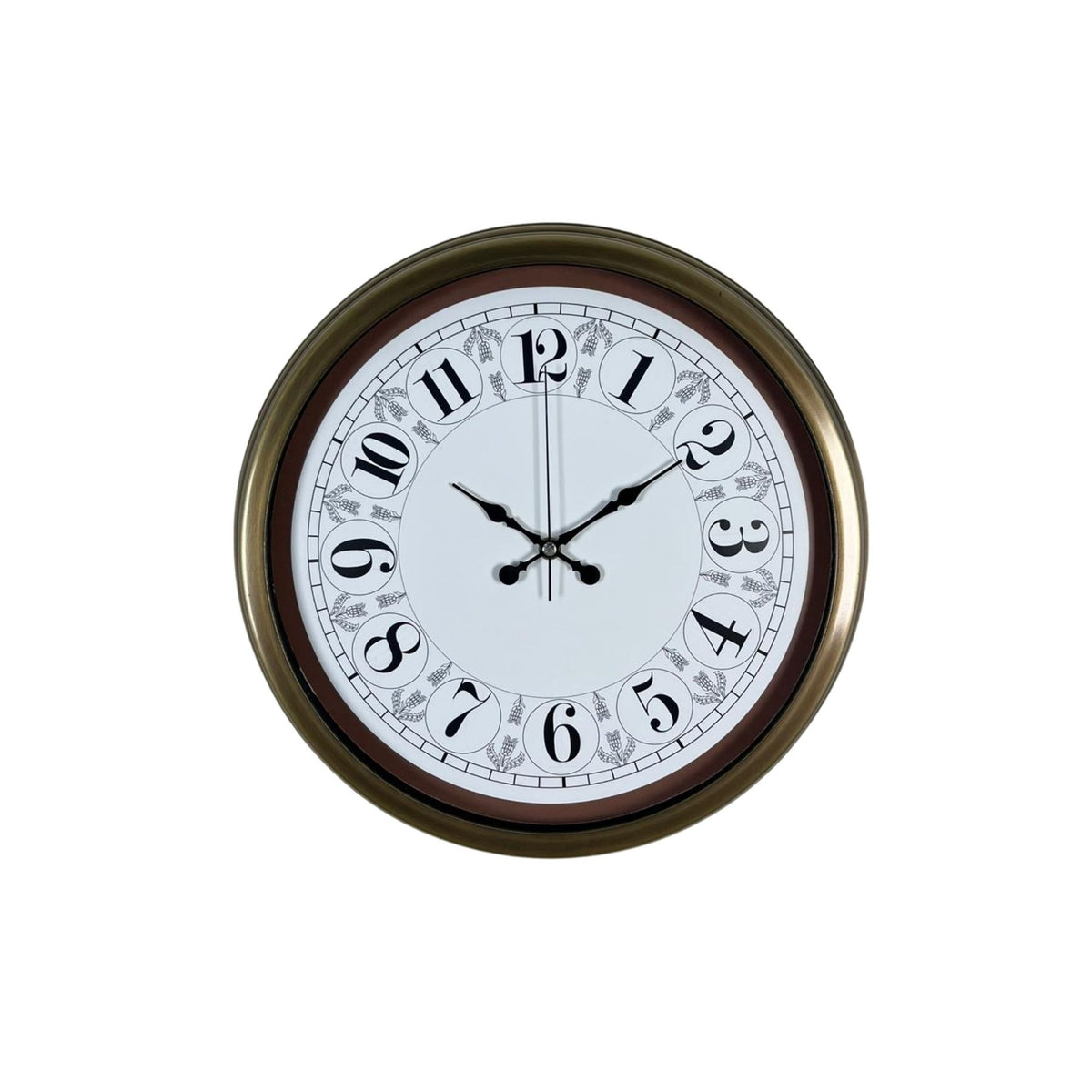 Eskitme Motifli 40 Cm Metal Duvar Saati