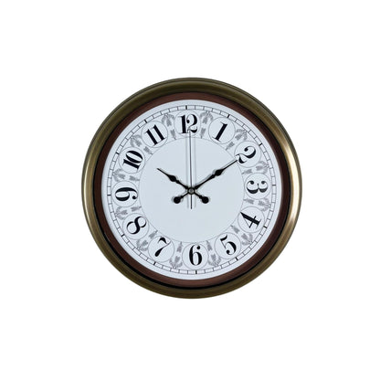 Eskitme Motifli 40 Cm Metal Duvar Saati