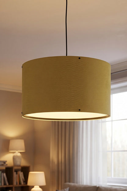 Hardal Kumaş Başlıklı Sarkıt Avize 35 CM