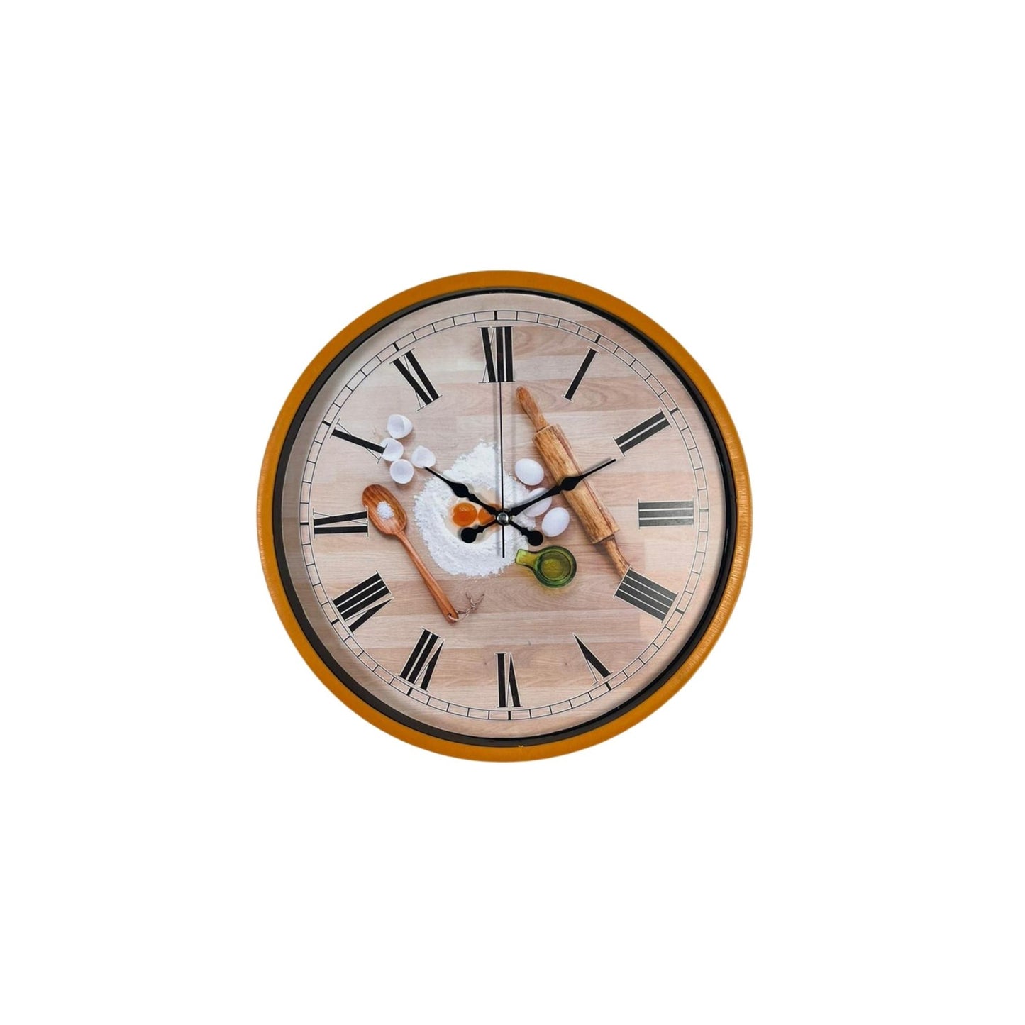 Rustic Kitchen Turuncu 36 Cm Duvar Saati