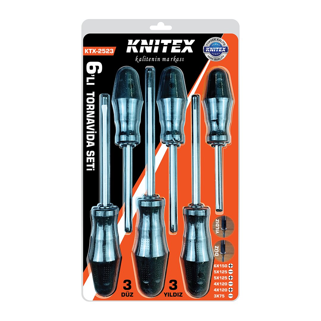 6PCS TORNAVİDA SETİ 6X150 YILDIZ - 5X125 DÜZ-YILDIZ - 4X120 DÜZ-YILDIZ - 3X75 DÜZ (5643)