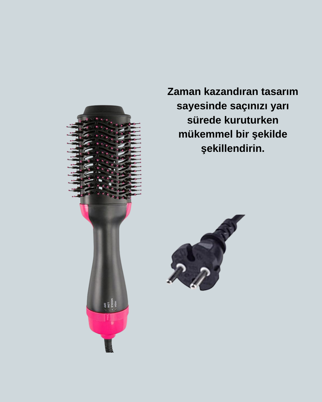 Hızlı Kurutma ve Hacim Veren Elektrikli Saç Fırçası