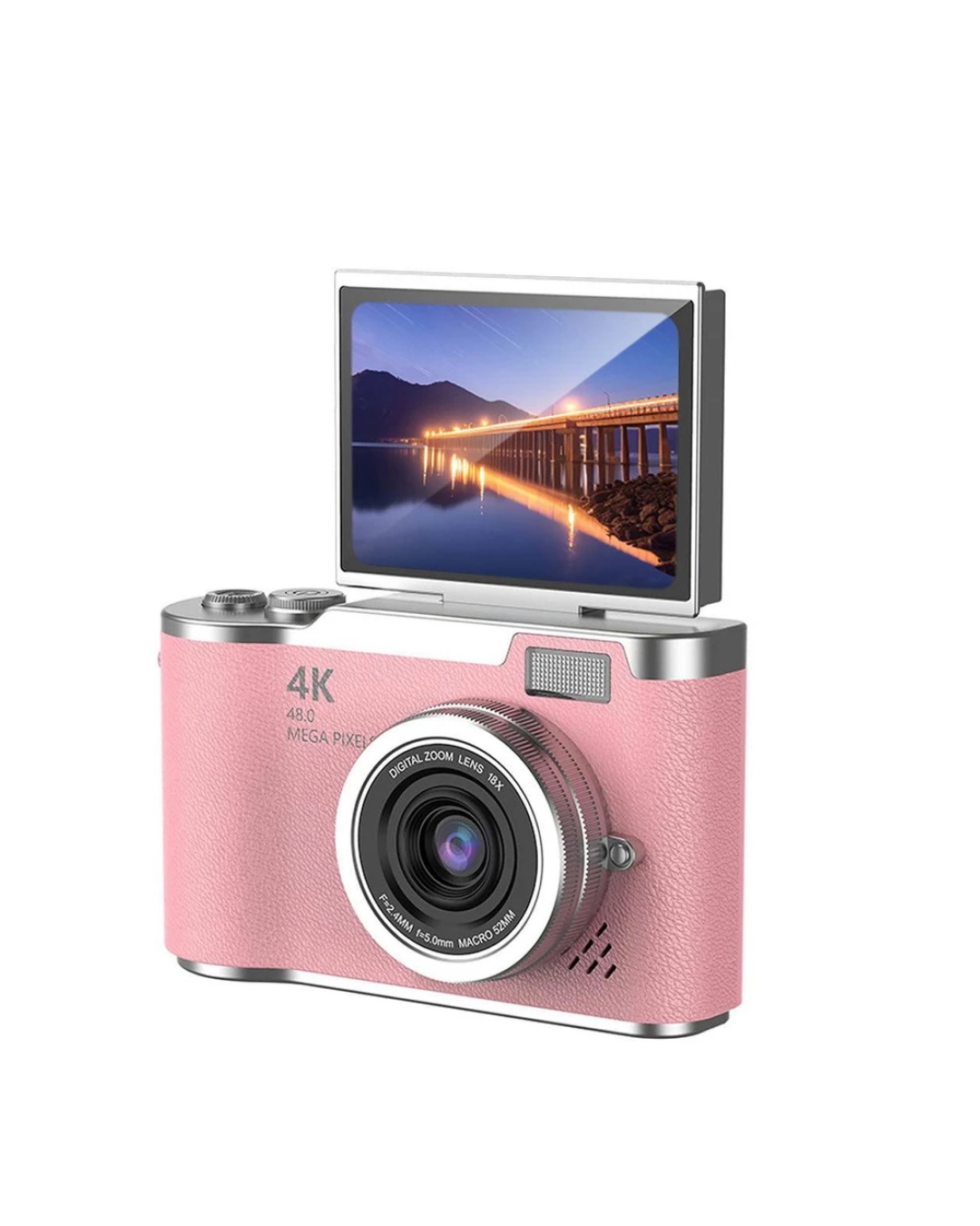 Yeni Nesil Dijital Kamera 48 MP Selfie Vlog Kamera Flip Screen Zoomlu