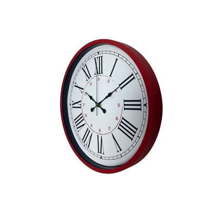 Kırmızı 36 Cm Duvar Saati