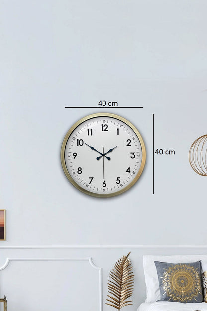 40 cm Eskitme Metal Standart Duvar Saati
