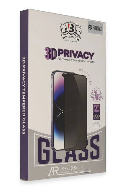 iPhone 13 Pro Max Bilvis 3D Hayalet Cam Ekran Koruyucu