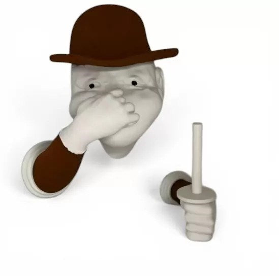 3d İnsan Figürlü Tuvalet Kağıdı Askılığı – Eğlenceli Banyo Dekoru Kahverengi