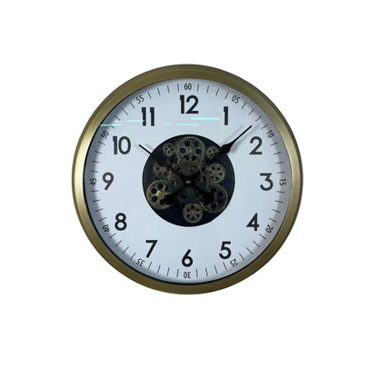 Vintage 60 Cm Çarklı Modern Duvar Saati