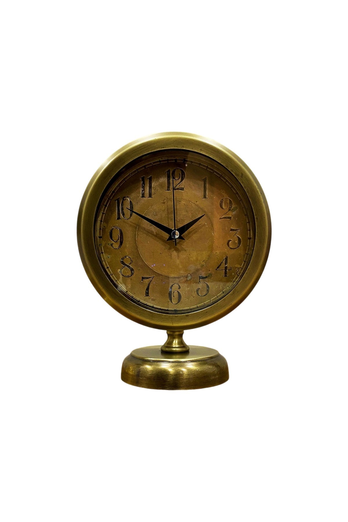 Retro Eskitme 25 x 20 Cm Metal Şık Masa Saati