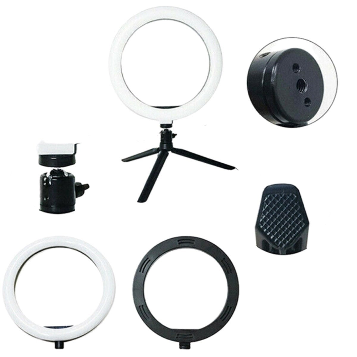 BUFFER® 8inç 20cm Youtube Instagram Tiktok Selfie Stüdyo Video Fotoğraf Ring Light Tripod Led Halk