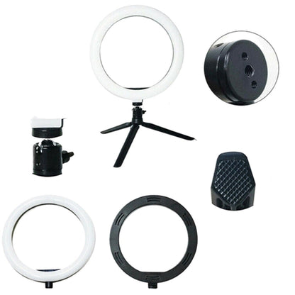 BUFFER® 8inç 20cm Youtube Instagram Tiktok Selfie Stüdyo Video Fotoğraf Ring Light Tripod Led Halk