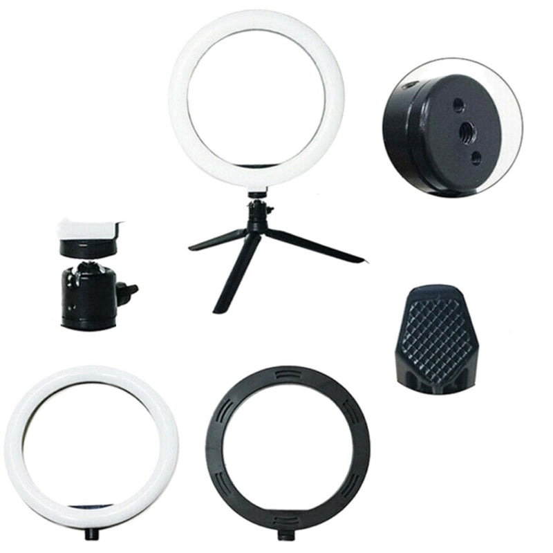 BUFFER® 8inç 20cm Youtube Instagram Tiktok Selfie Stüdyo Video Fotoğraf Ring Light Tripod Led Halk