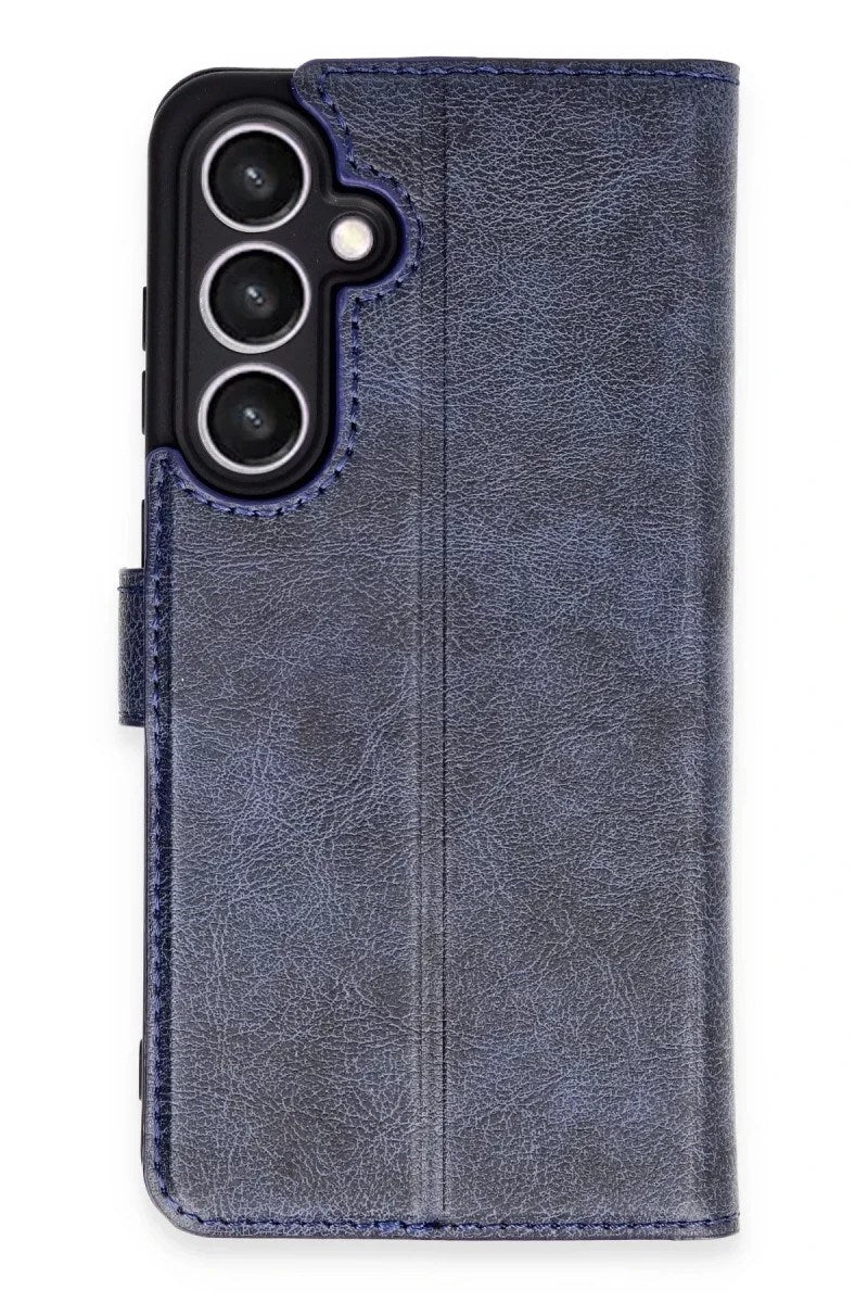 Samsung Galaxy S24 FE Kılıf Trend S Plus Kapaklı Kılıf - Lacivert