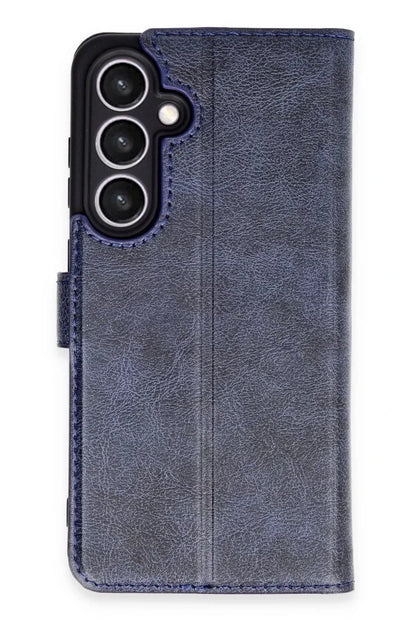 Samsung Galaxy S24 FE Kılıf Trend S Plus Kapaklı Kılıf - Lacivert
