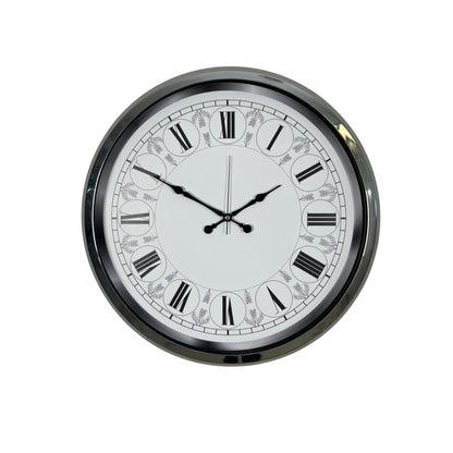 Krom Majestic 52 Cm Metal Duvar Saati